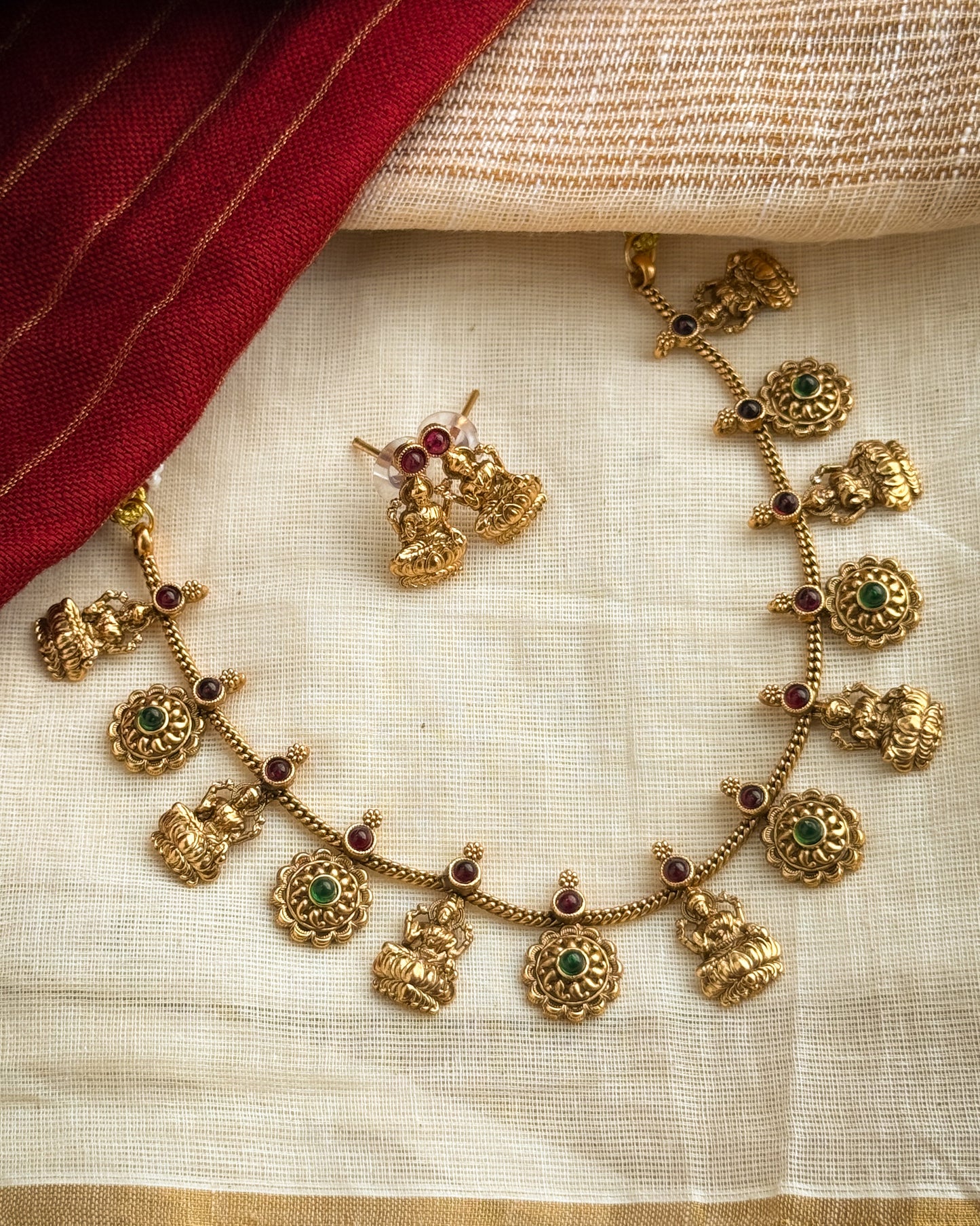Lakshmi Multipendant Necklace