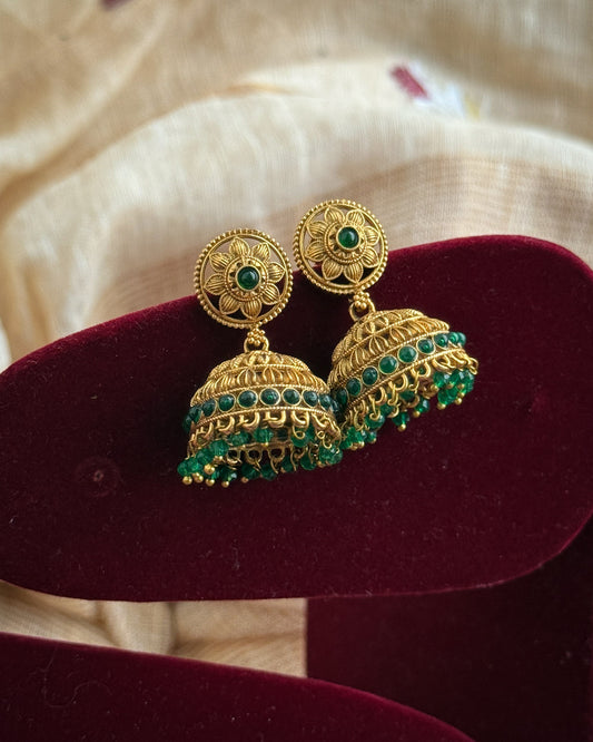 Simple Traditional Jhumka Set