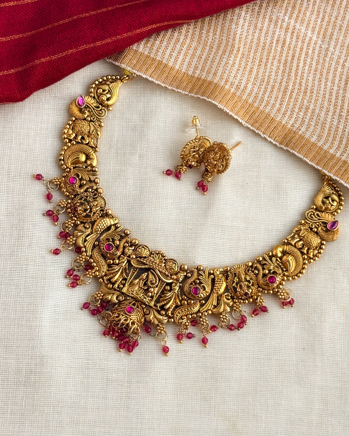 Mangalya Necklace-Ruby-AN051