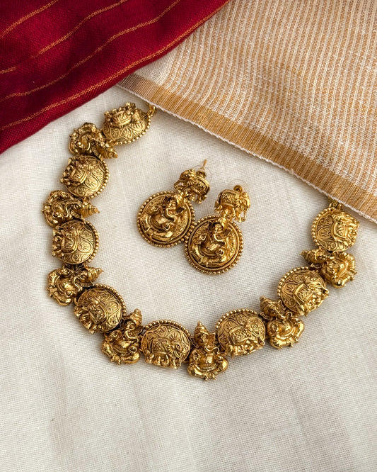 Elegant Haathi-Ganapathy Traditional Necklace