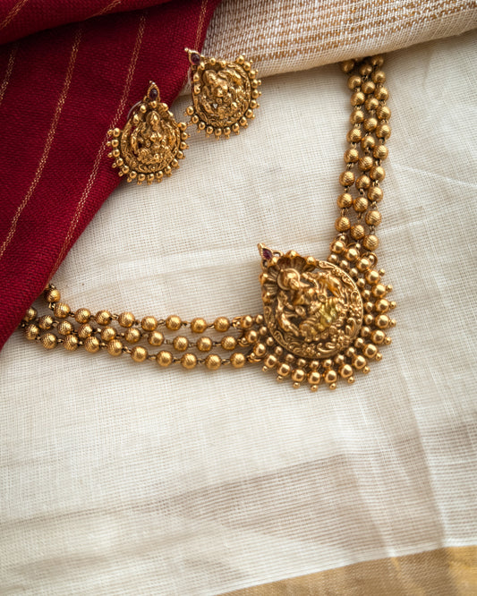 Golden beaded Nagas Choker