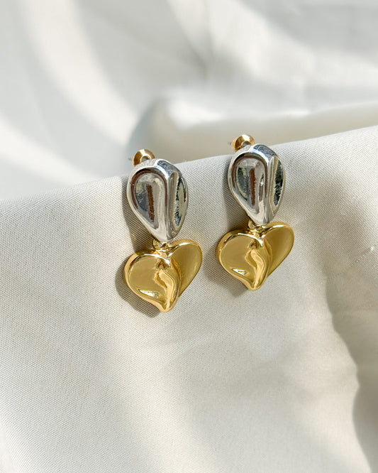 Anti-Tarnish Dual Tone Earring