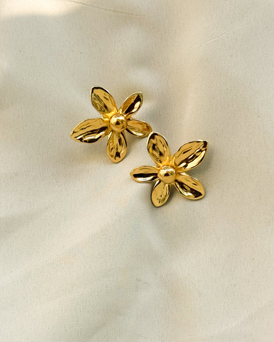 Anti-Tarnish Flower Earring