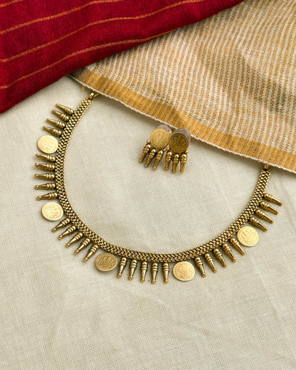 Coin-Mullamottu Necklace-AN062