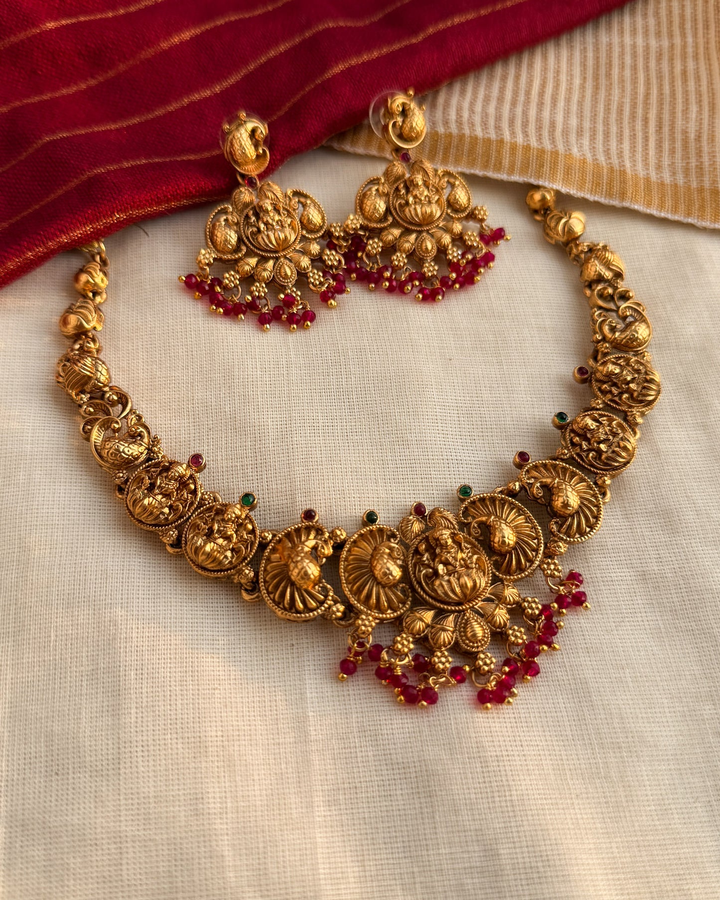 Traditional Devi Nagas Necklace-AN045