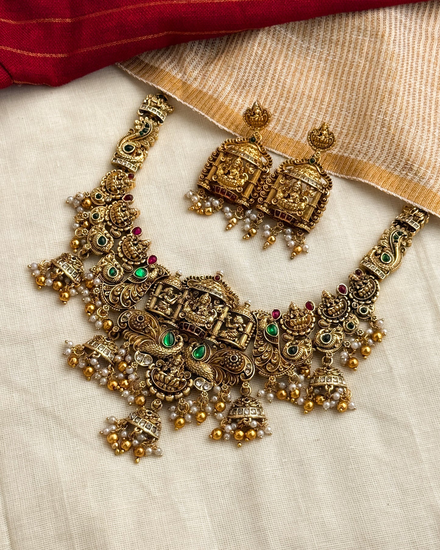 Elegant Bridal Jimki Necklace-AN066