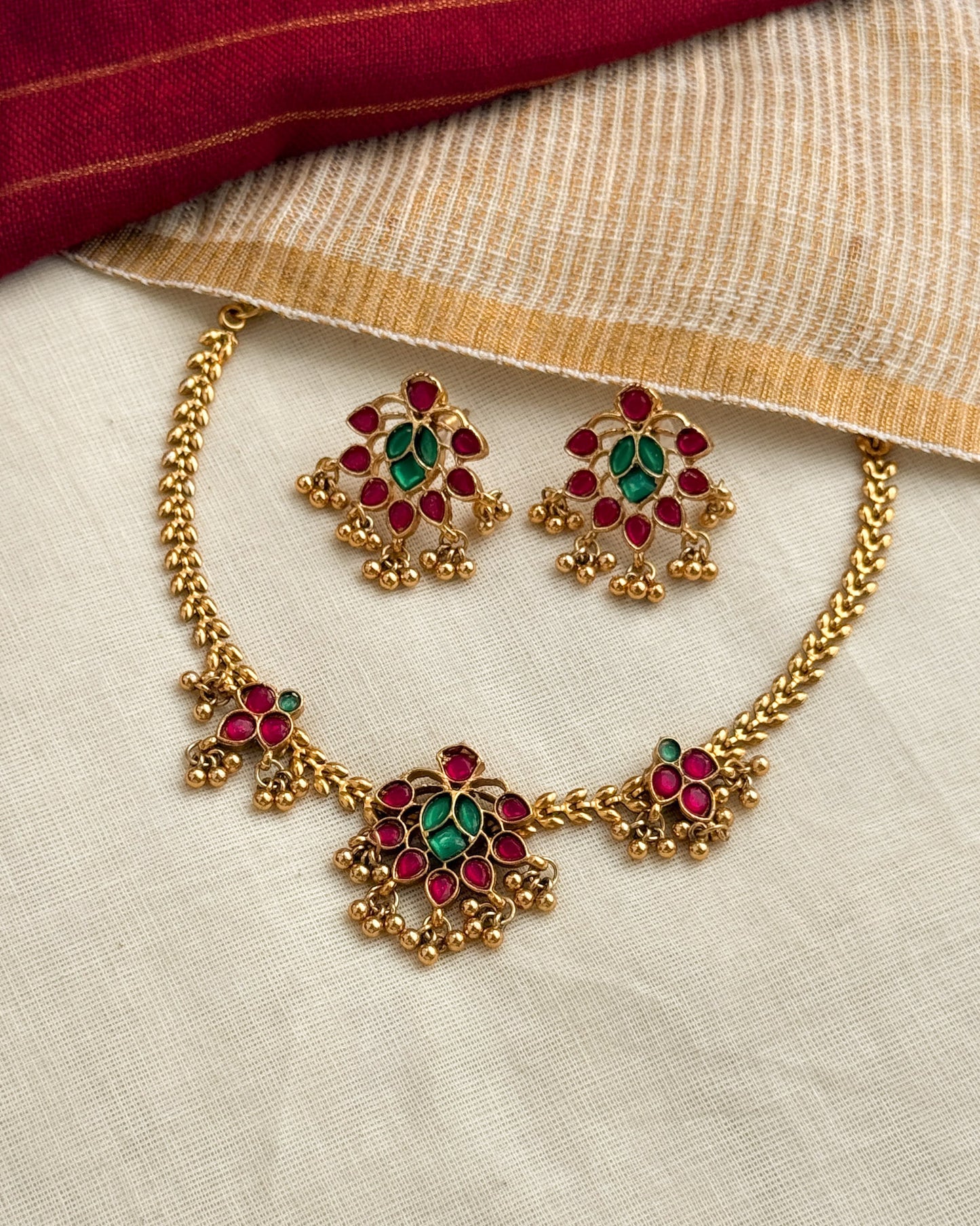 Simple Lotus Necklace-AN058