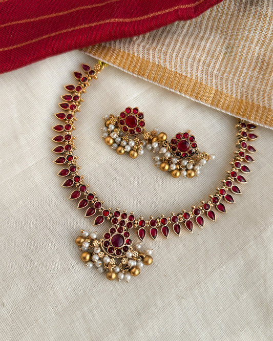 Red Palakka Necklace-AN027