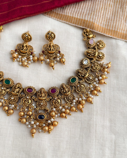Multigem Semiprecious Necklace-AN041