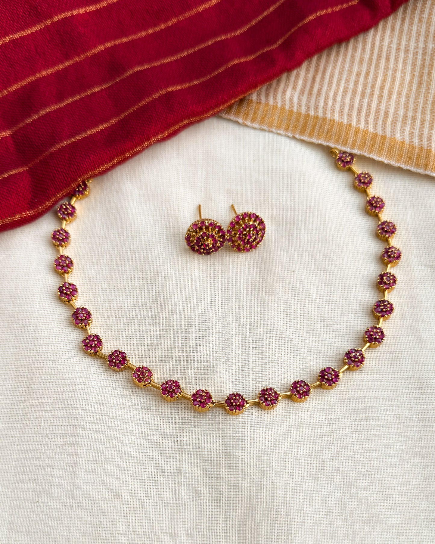 Premium Ruby Necklace-AN046