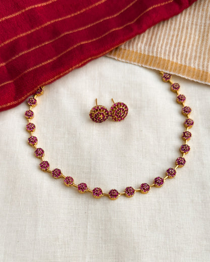 Premium Ruby Necklace-AN046
