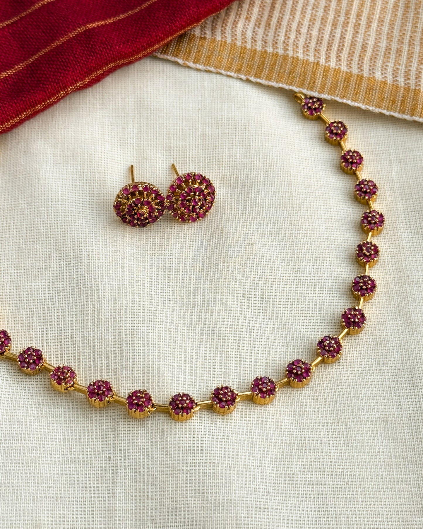 Premium Ruby Necklace-AN046
