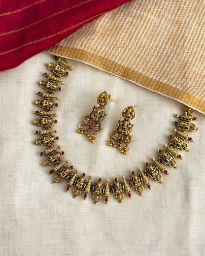 Traditional Temple Necklace Set-AN050
