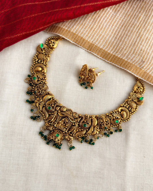 Mangalya Necklace-Emerald-AN052