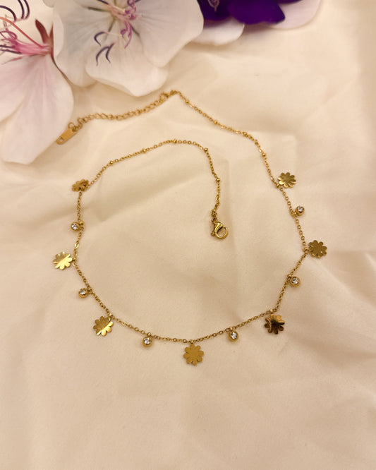 Dailywear Antitarnish flower Necklace
