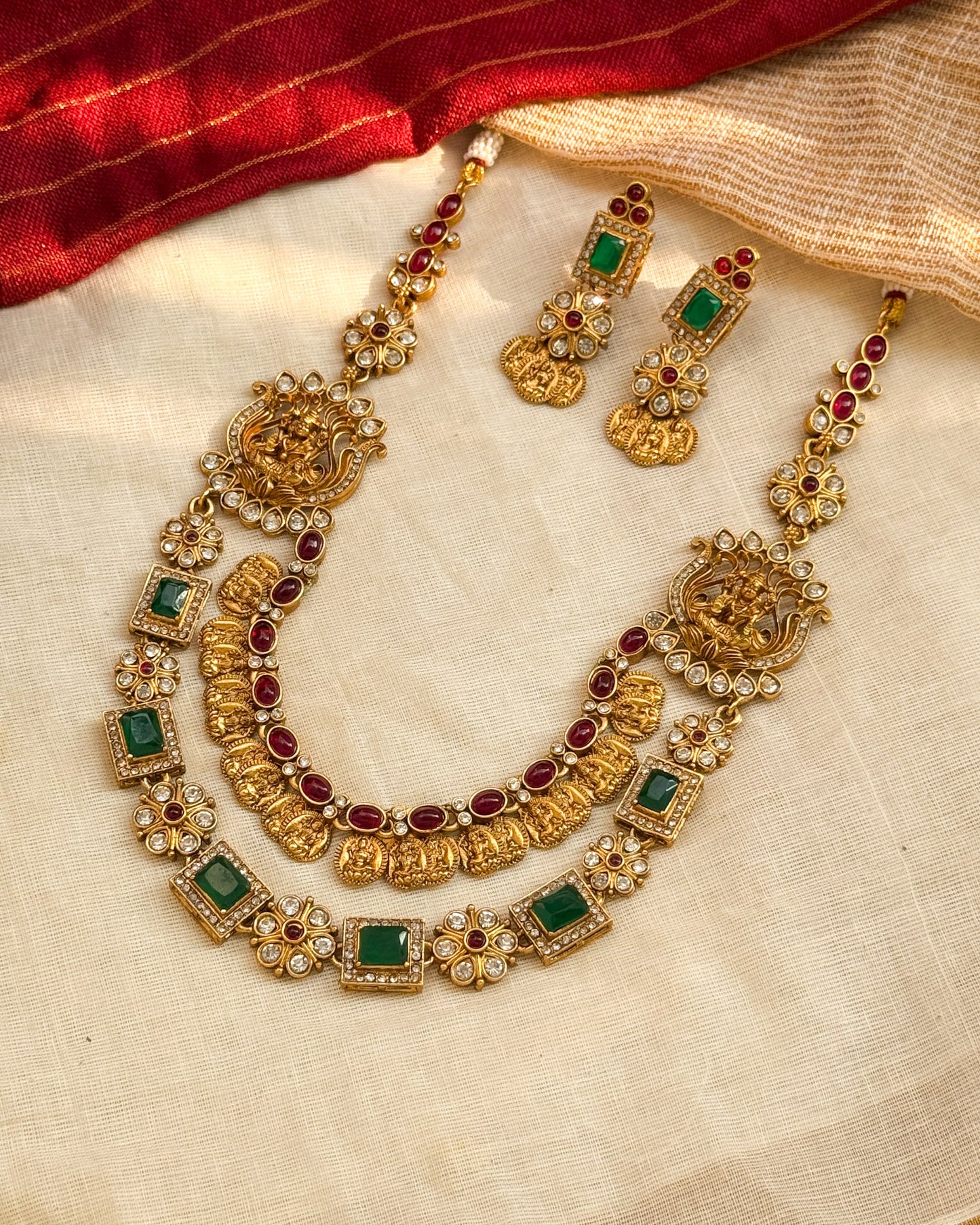 Fusion Temple Necklace Set