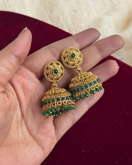 Simple Traditional Jhumka Set
