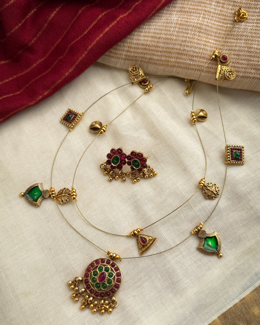 Invisible Multipendant Necklace