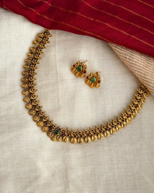 Traditional Lakshmi Coin Necklace