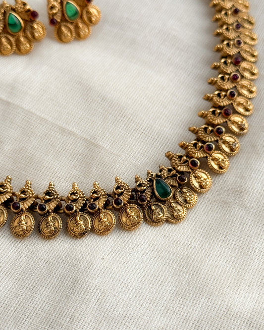 Traditional Lakshmi Coin Necklace