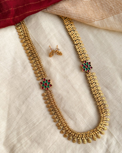 Traditional Non Idol Mayur Long Haaram-AH002
