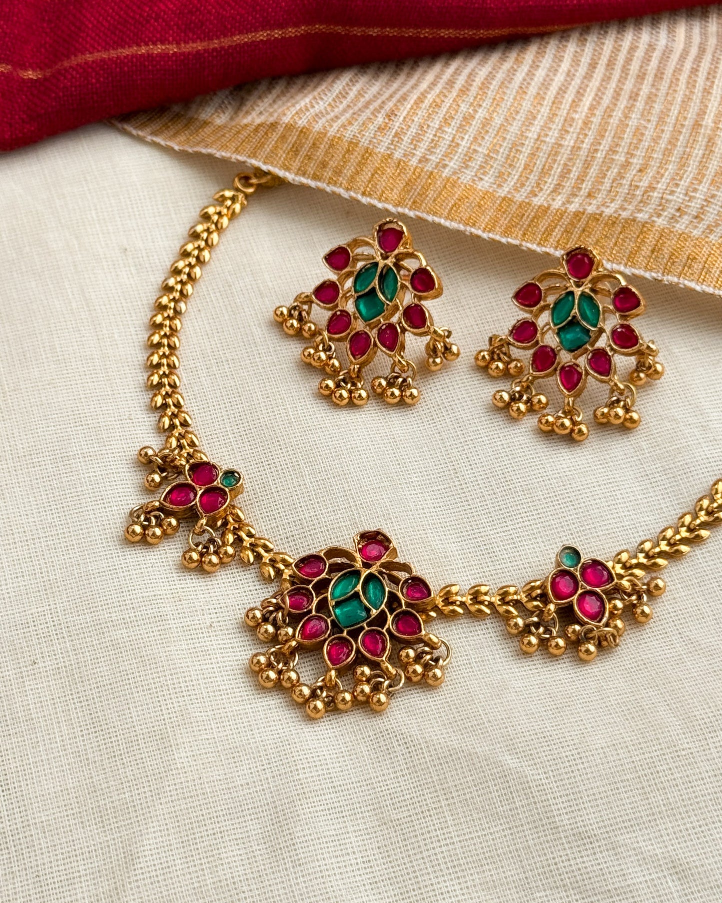Simple Lotus Necklace-AN058