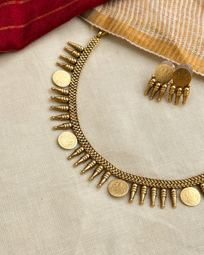 Coin-Mullamottu Necklace-AN062