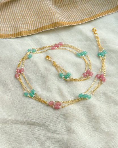 3 Layer Pastel Beaded Chain