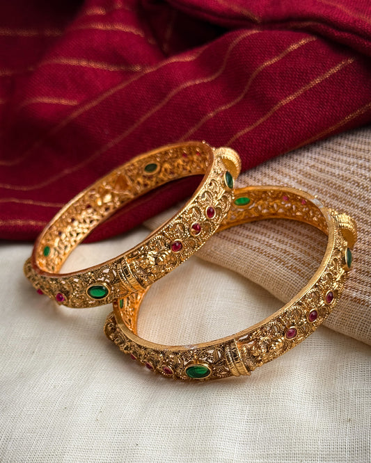 Multistone Traditional Bangle