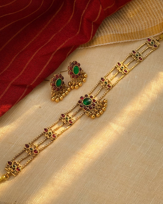 Three Layer Palakka Choker