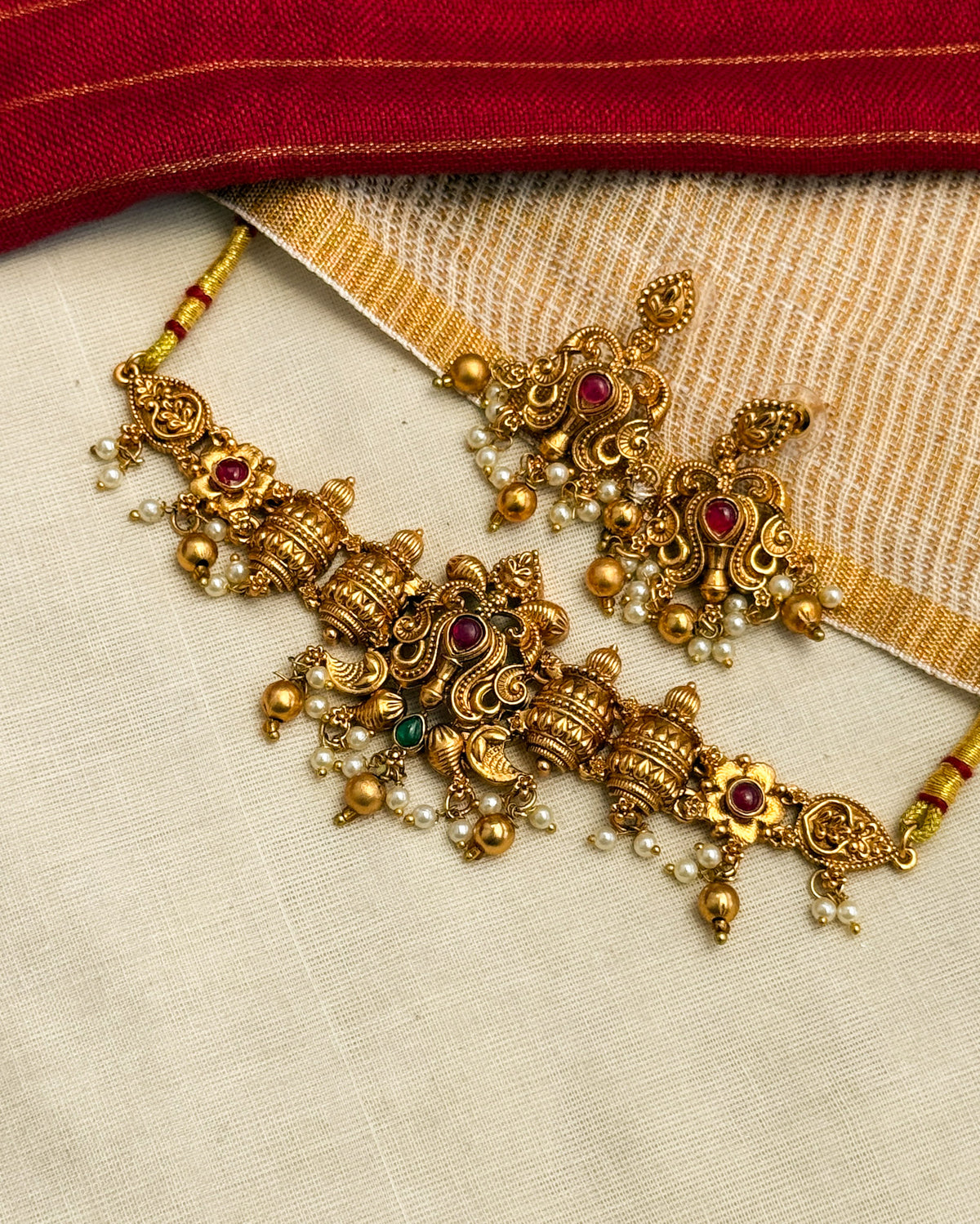 Non Idol Mayura Nakshi choker-AN093