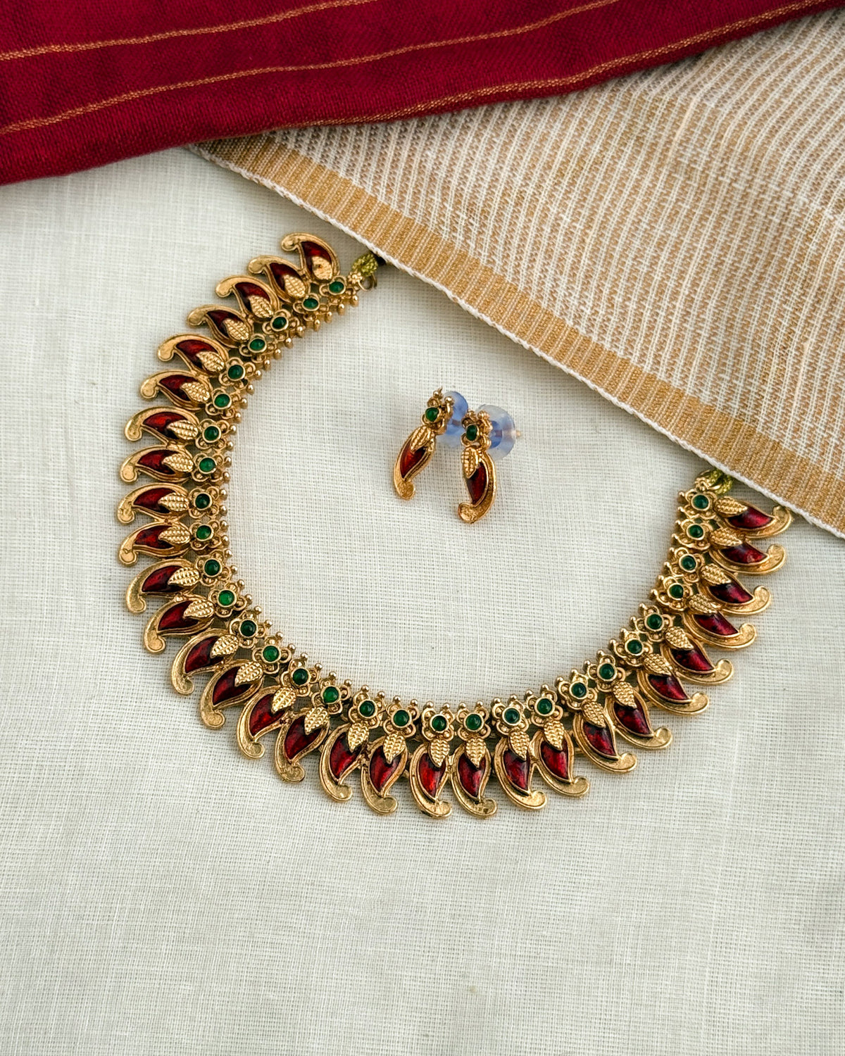 Enamel Maroon Pulinagam Palakka-AN102