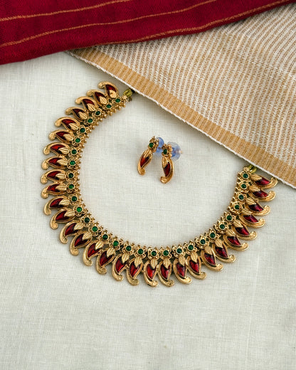 Enamel Maroon Pulinagam Palakka-AN102