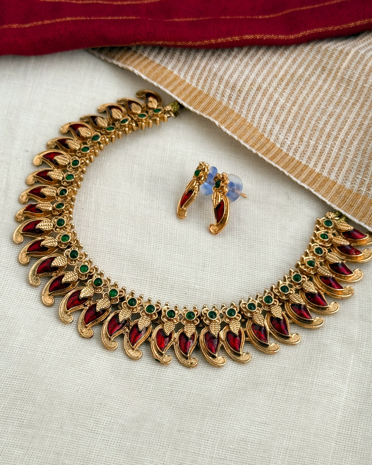 Enamel Maroon Pulinagam Palakka-AN102